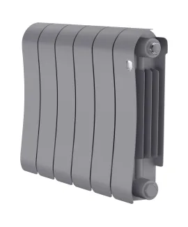 Биметаллический радиатор Royal Thermo Infinity 300 Silver Satin, 6 секций