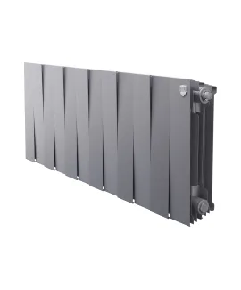 Биметаллический радиатор Royal Thermo PianoForte 300 Silver Satin, 12 секций