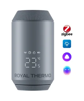 Термостат радиаторный электронный Royal Thermo Smart Heat 2.0, серебристый