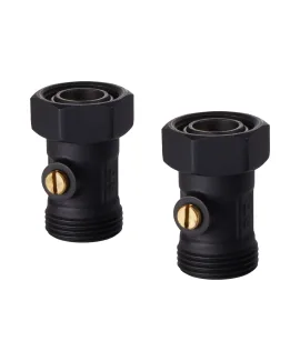 Набор нижнего подключения Royal Thermo прямой раздельный 3/4х3/4ЕК (черный)