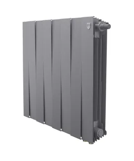 Биметаллический радиатор Royal Thermo PianoForte 500 Silver Satin VDR, 6 секций min