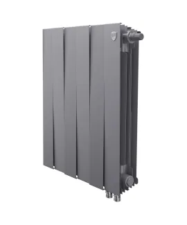 Биметаллический радиатор Royal Thermo PianoForte 500 Silver Satin VDR, 8 секций
