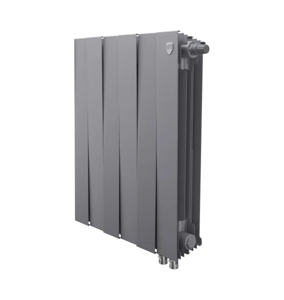 Биметаллический радиатор Royal Thermo PianoForte 500 Silver Satin VDR, 12 секций