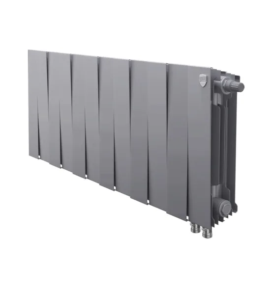 Биметаллический радиатор Royal Thermo PianoForte 300 Silver Satin VDR, 10 секций