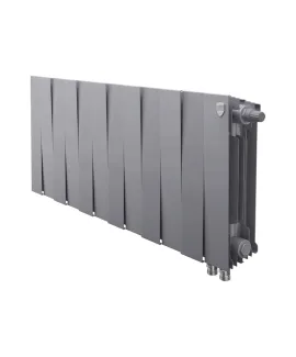 Биметаллический радиатор Royal Thermo PianoForte 300 Silver Satin VDR, 14 секций