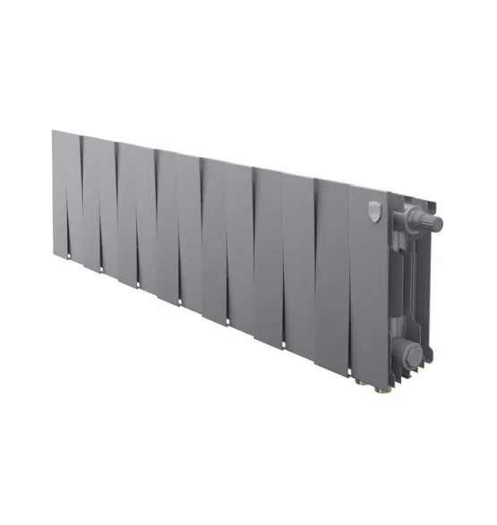 Биметаллический радиатор Royal Thermo PianoForte 200 Silver Satin VDR, 16 секций