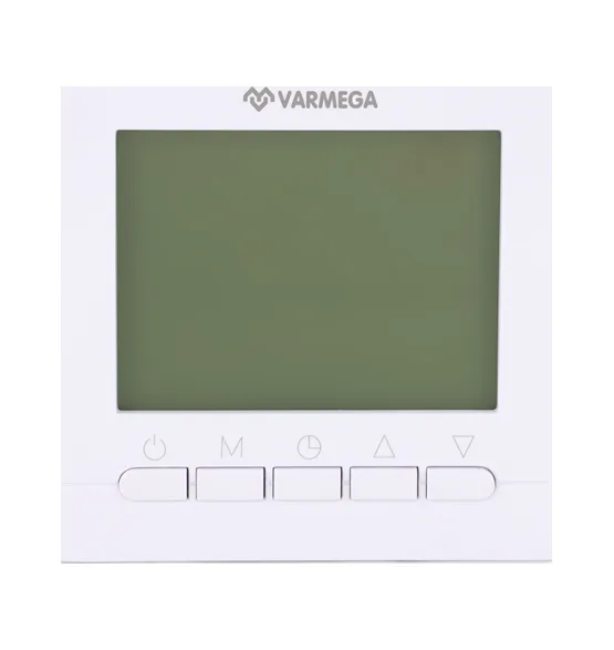 Комнатный электронный термостат, проводной, программируемый, белый Varmega 230 В
