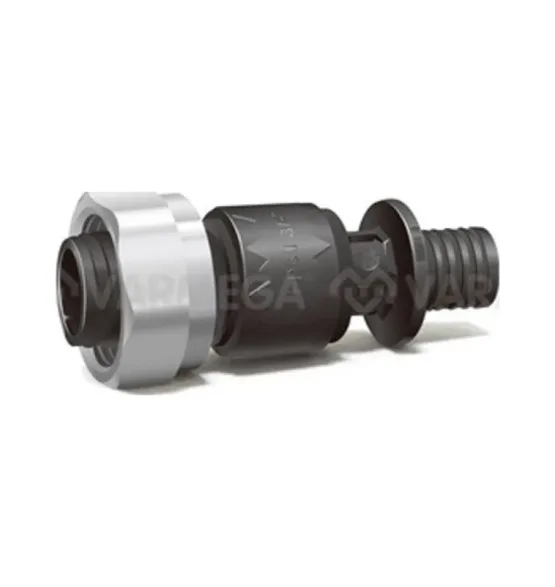 Муфта латунная Varmega Slide-fit с накидной гайкой и евроконусом 16×¾