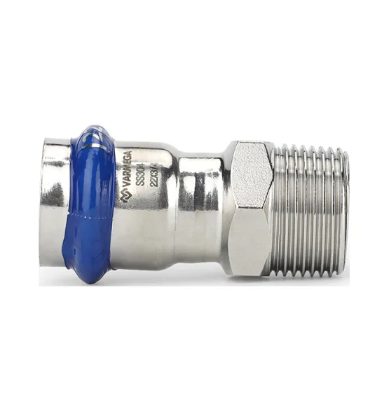 Муфта раструбная Varmega Inox Press с наружной резьбой 54x2
