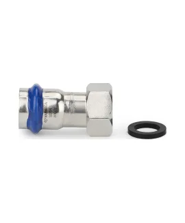 Муфта раструбная Varmega Inox Press с накидной гайкой 28x1