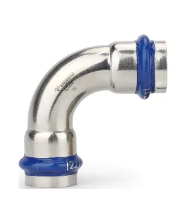 Угольник 90° двухраструбный Varmega Inox Press 15x15