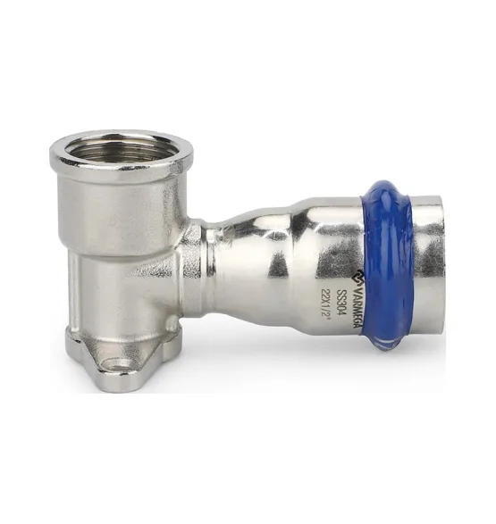 Водорозетка раструбная Varmega Inox Press с внутренней резьбой 22x1/2