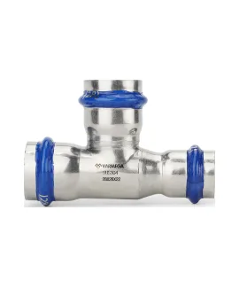 Тройник раструбный Varmega Inox Press переходной 28x28x22