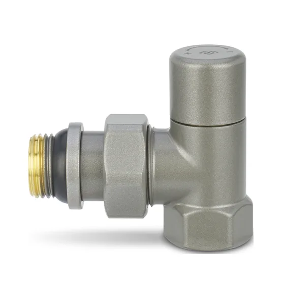 Varmega Ручной радиаторный клапан, серия VMDV01, угловой, серый 1/2
