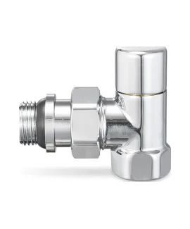 Varmega Ручной радиаторный клапан, серия VMDV01, угловой, хром 1/2