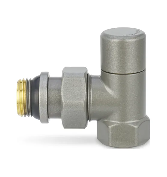 Varmega Запорный радиаторный клапан, серия VMDV03, угловой, серый 1/2
