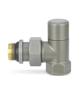 Varmega Запорный радиаторный клапан, серия VMDV03, угловой, серый 1/2