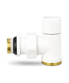 Varmega Запорный радиаторный клапан, серия VMDV03, угловой, белый 1/2