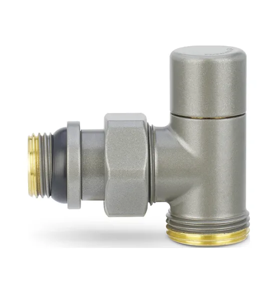 Varmega Запорный радиаторный клапан, серия VMDV03, угловой, серый 1/2