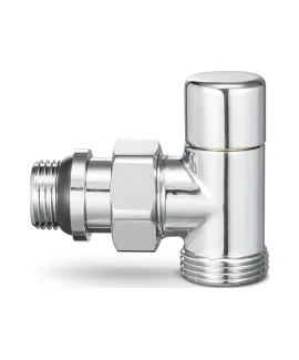 Varmega Запорный радиаторный клапан, серия VMDV03, угловой, хром 1/2