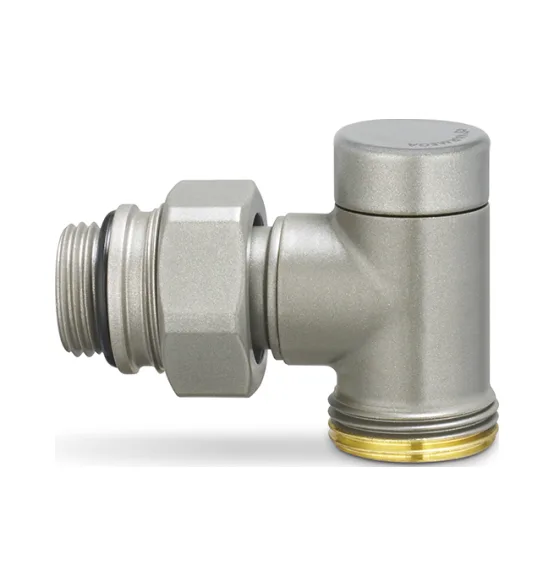 Varmega Узел нижнего подключения, серия VMDV22, угловой, одинарный, серый 1/2