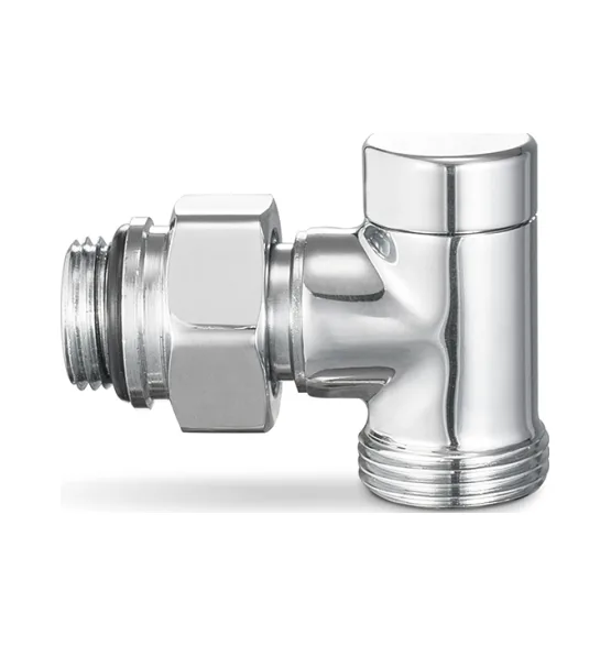 Varmega Узел нижнего подключения, серия VMDV22, угловой, одинарный, хром 1/2