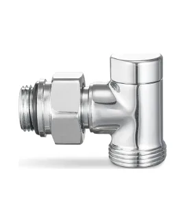Varmega Узел нижнего подключения, серия VMDV22, угловой, одинарный, хром 1/2