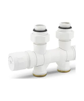 Varmega Узел нижнего подключения, серия VMDV25, универсальный, белый 1/2