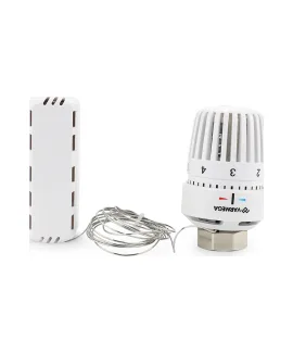 Varmega Термостатическая головка, серия VM119, выносной датчик, белая M30х1.5 Ø18*70