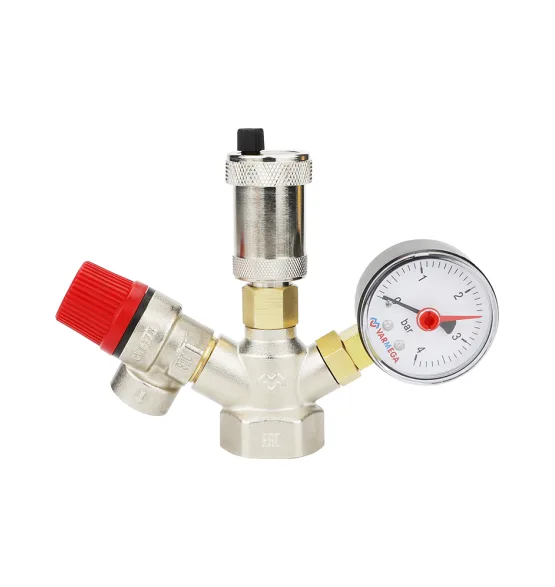 Varmega Группа безопасности котла, никелированная латунь, компактная 1