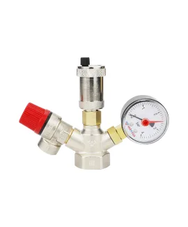 Varmega Группа безопасности котла, никелированная латунь, компактная 1