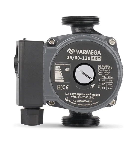 Циркуляционный насос Varmega VMCP02 PRO 25/60-130